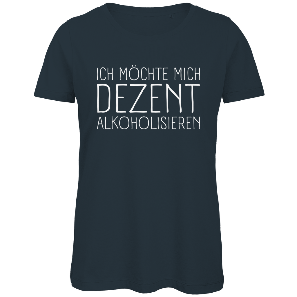 Ich möchte mich dezent alkoholisieren - Damen Premium Bio T-Shirt Dark Grey