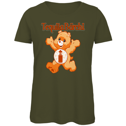 Tequila Bärchi - Glücksbärchi - Damen Premium Bio T-Shirt Khaki