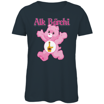 Alk Bärchi - Glücksbärchi - Damen Premium Bio T-Shirt Dark Grey