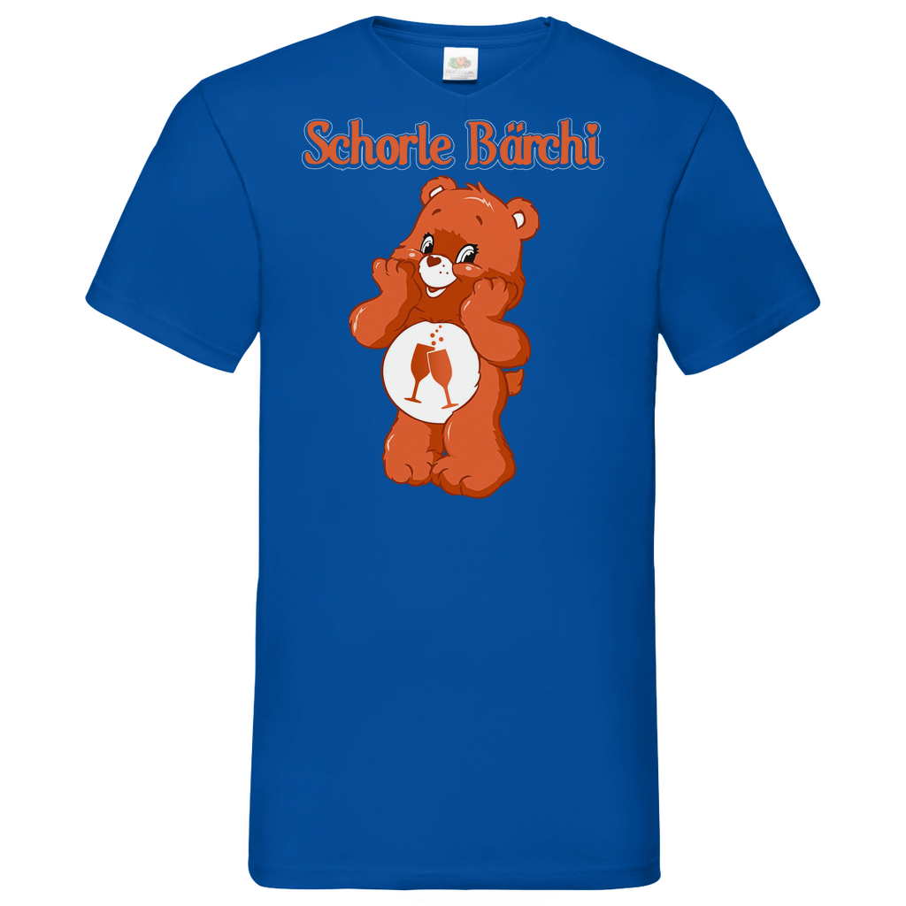 Schorle Bärchi - Glücksbärchi - Herren V-Neck Shirt Royal Blue