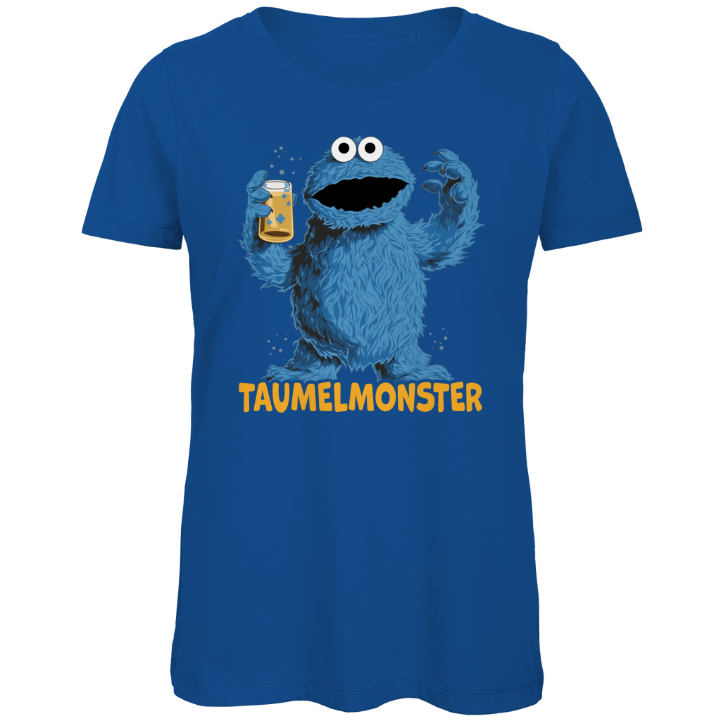 Sesamstraße - Taumel Krümelmonster - Damen Premium Bio T-Shirt Royal Blue