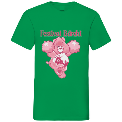 Festival Bärchi - Glücksbärchi - Herren V-Neck Shirt Kelly Green
