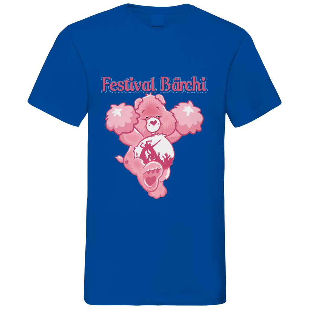 Festival Bärchi - Glücksbärchi - Herren V-Neck Shirt Royal Blue