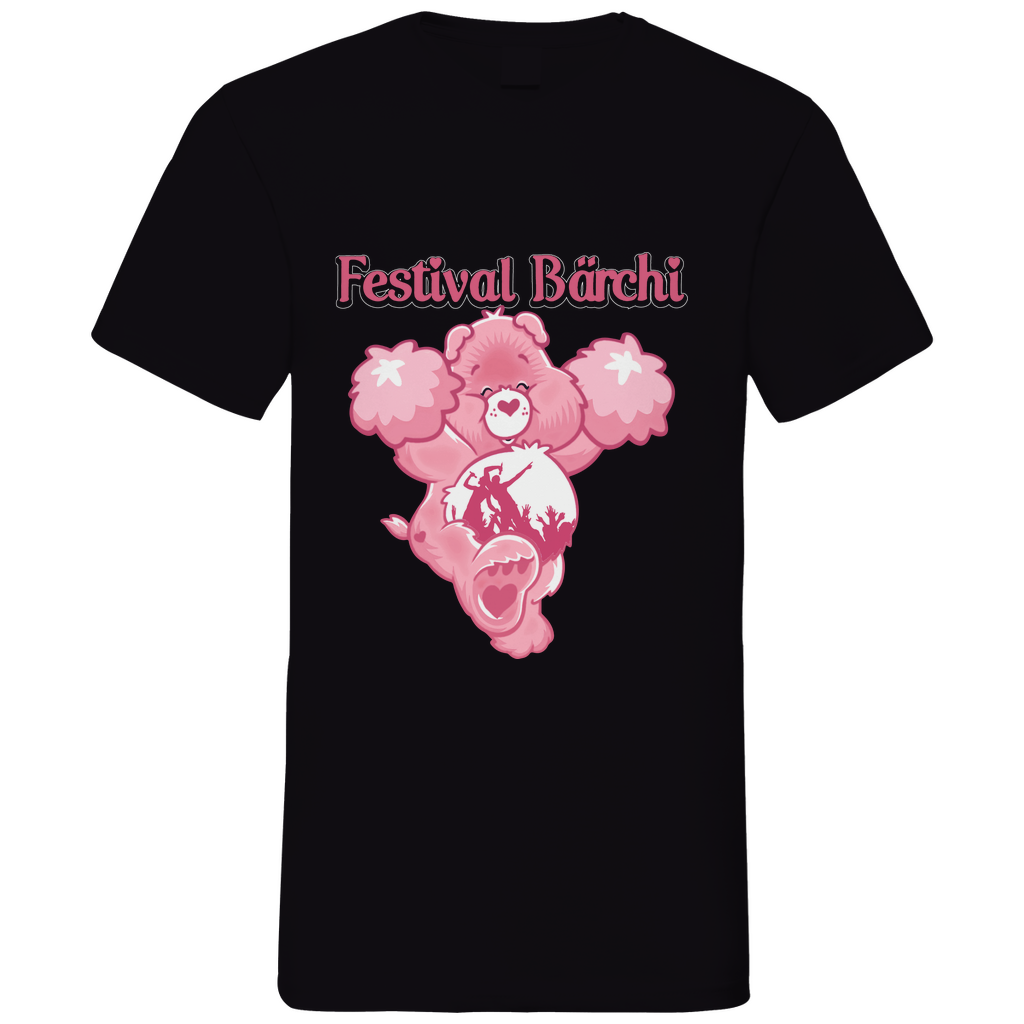 Festival Bärchi - Glücksbärchi - Herren V-Neck Shirt Black