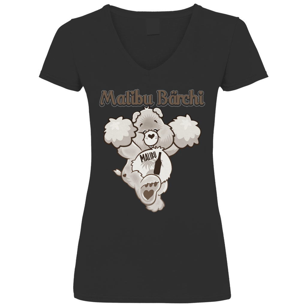 Malibu Bärchi - Glücksbärchi - V-Neck Damenshirt