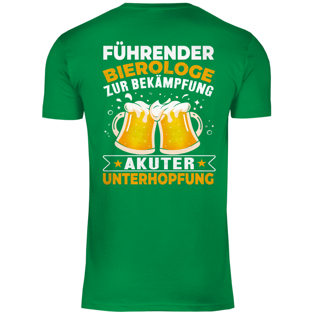 Führender Bierologe zur Bekämpfung akuter Unterhopfung - Herren Shirt