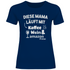 Diese Mama läuft mit Kaffee, Wein & Amazon Prime - Damenshirt Navy
