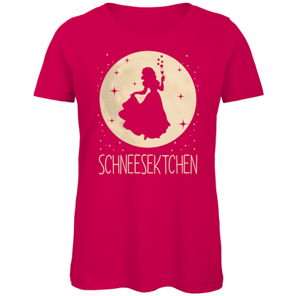 Mond Prinzessin - Schneesektchen - Damen Premium Bio T-Shirt Fuchsia