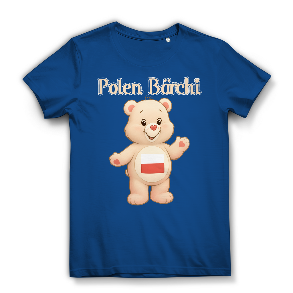 Polen Bärchi - Glücksbärchi - Damen Premium Bio T-Shirt Royal Blue