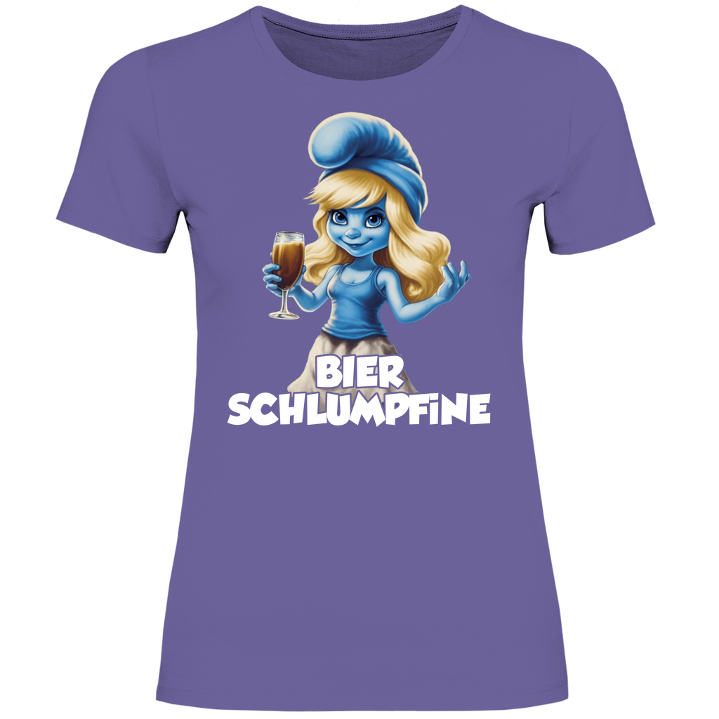 Bier Schlumpfine Grafik - Damenshirt