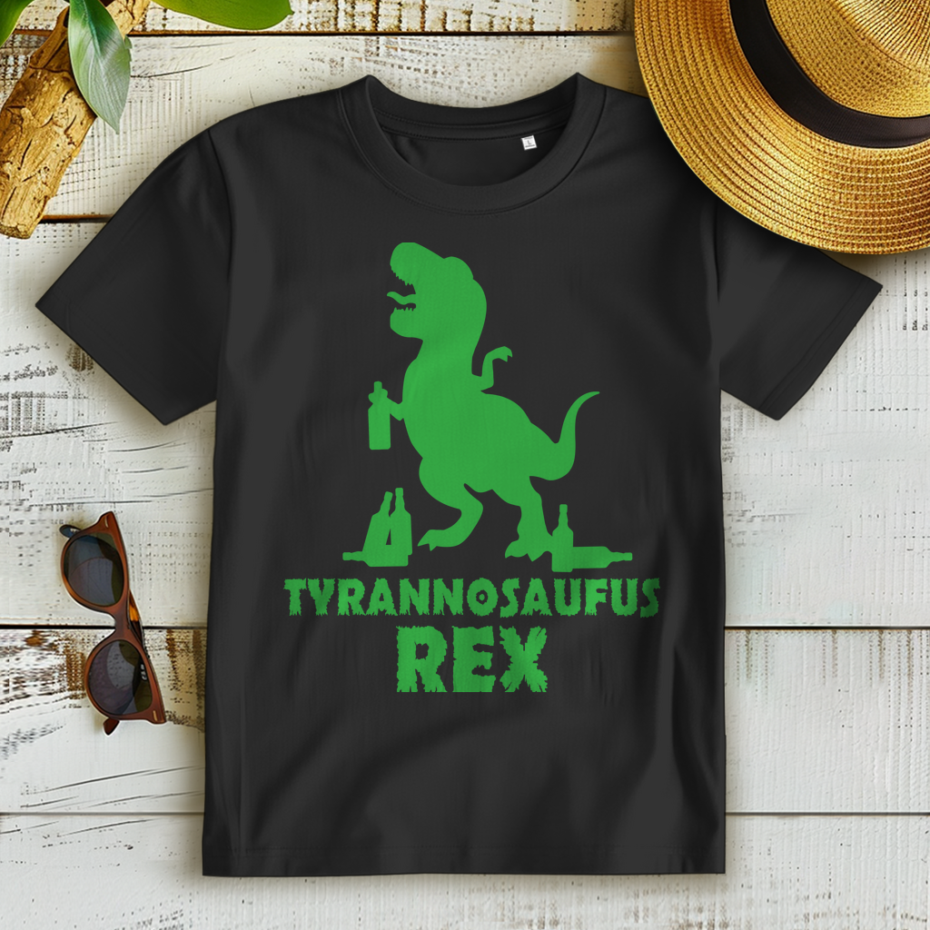Tyrannosaufus Tyrannosaurus Rex Dinosaurier mit Bier - Damen Premium Bio T-Shirt