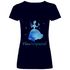 Flaschenputtel - Prinzessin Aquarell - V-Neck Damenshirt Deep Navy