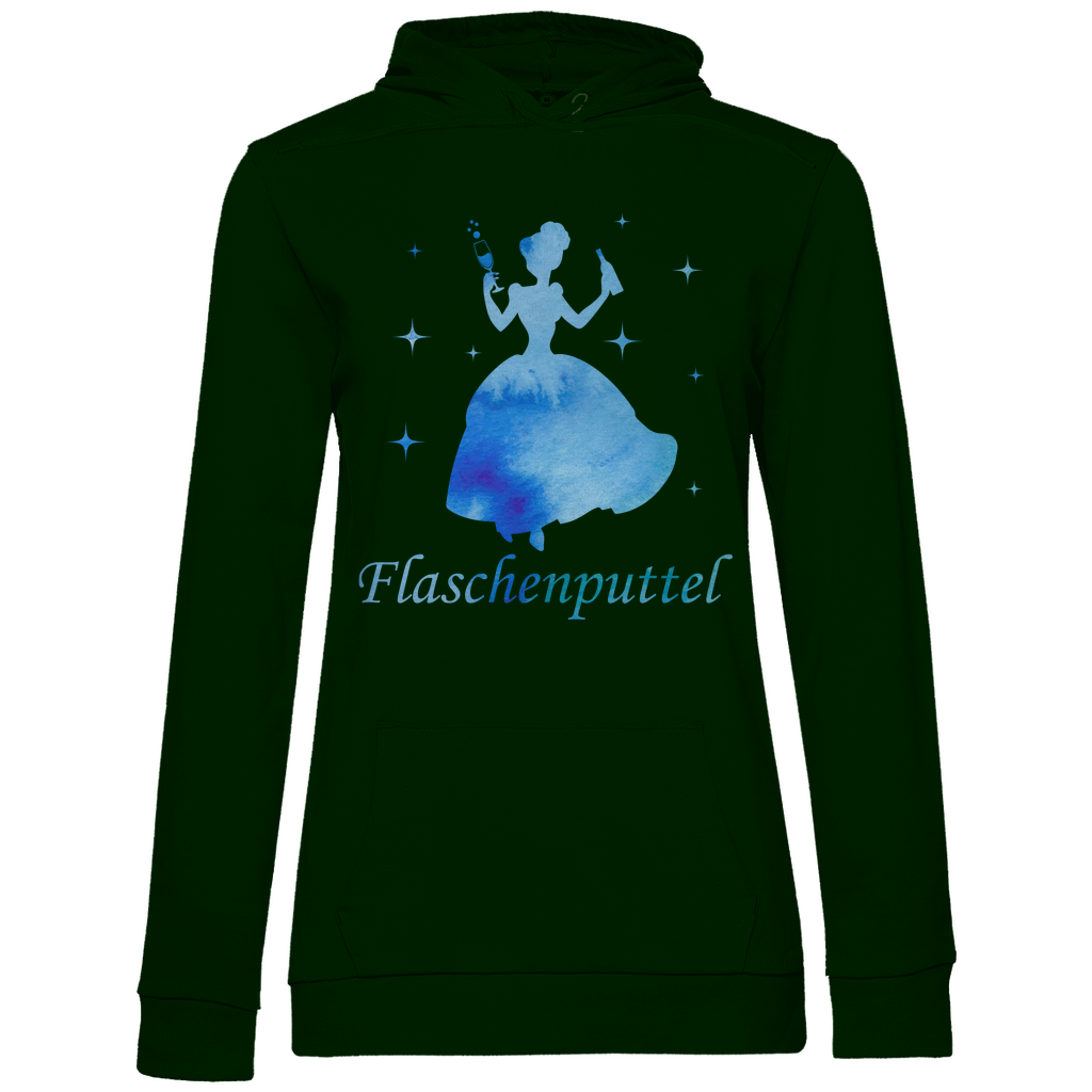 Flaschenputtel - Prinzessin Aquarell - Damen Hoodie Forest Green