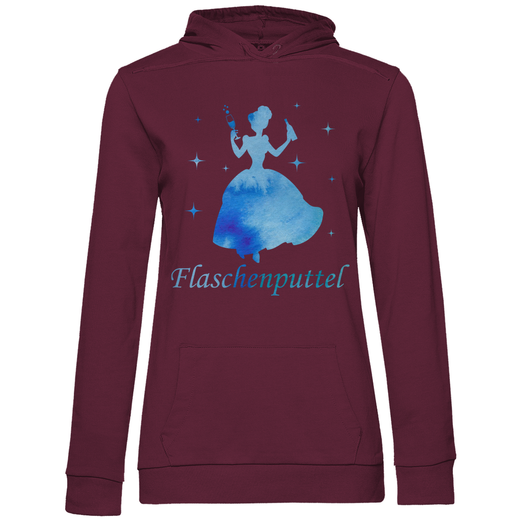 Flaschenputtel - Prinzessin Aquarell - Damen Hoodie Wine