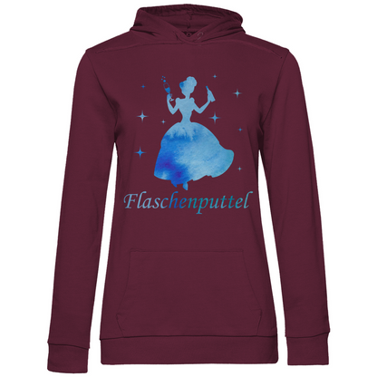Flaschenputtel - Prinzessin Aquarell - Damen Hoodie Wine