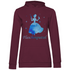 Flaschenputtel - Prinzessin Aquarell - Damen Hoodie Wine