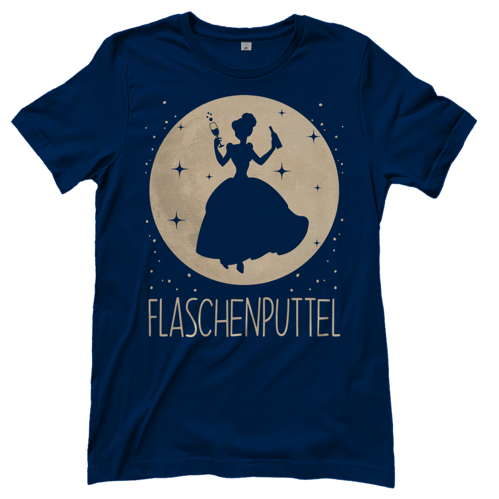 Mond Prinzessin - Flaschenputtel - Damenshirt Navy