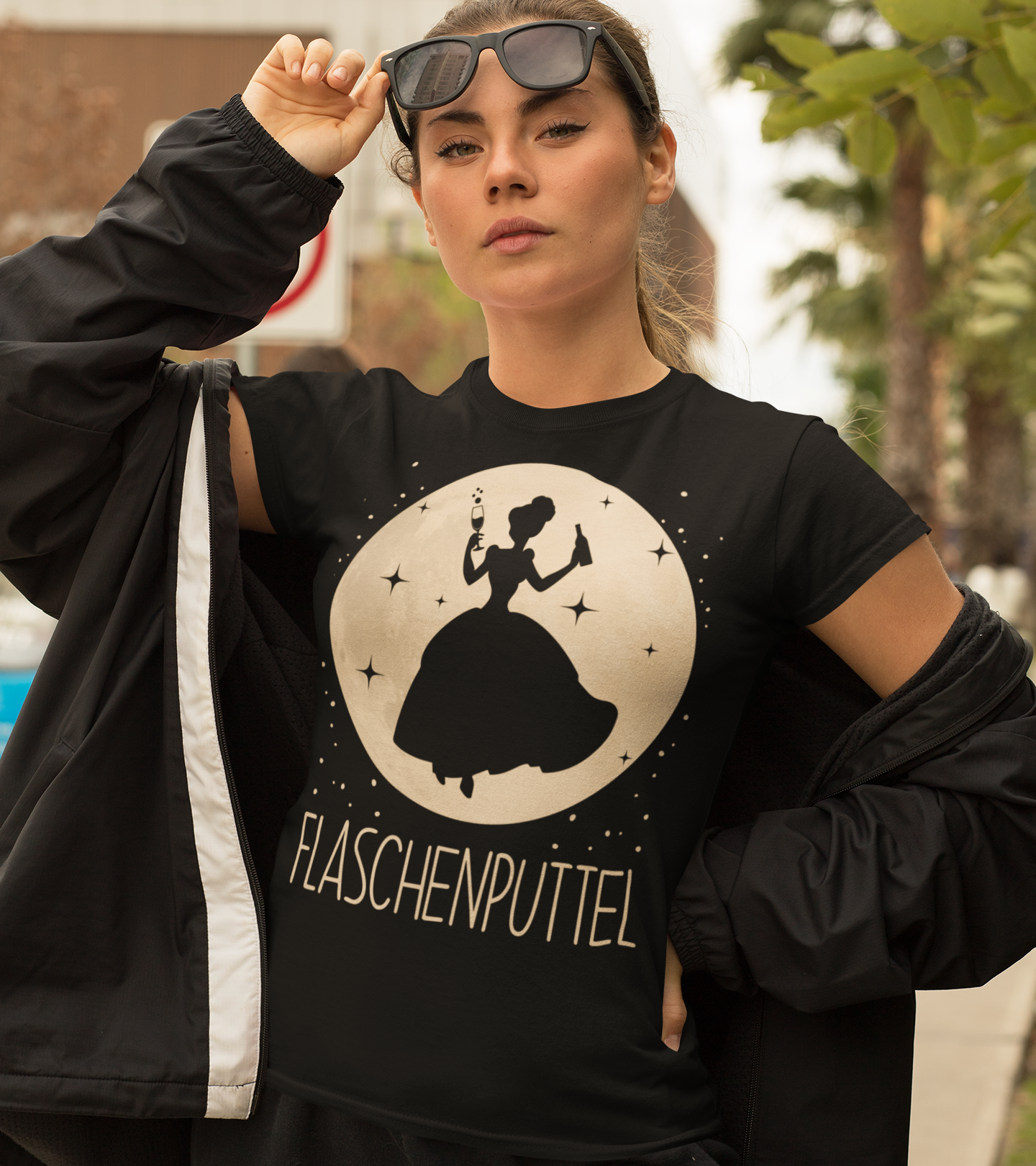 Mond Prinzessin - Flaschenputtel - Damen Premium Bio T-Shirt