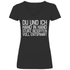 Du und ich Hand in Hand - V-Neck Damenshirt Black