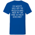 Ich wusste dass der Tag hässlich wird - Herren V-Neck Shirt Royal Blue