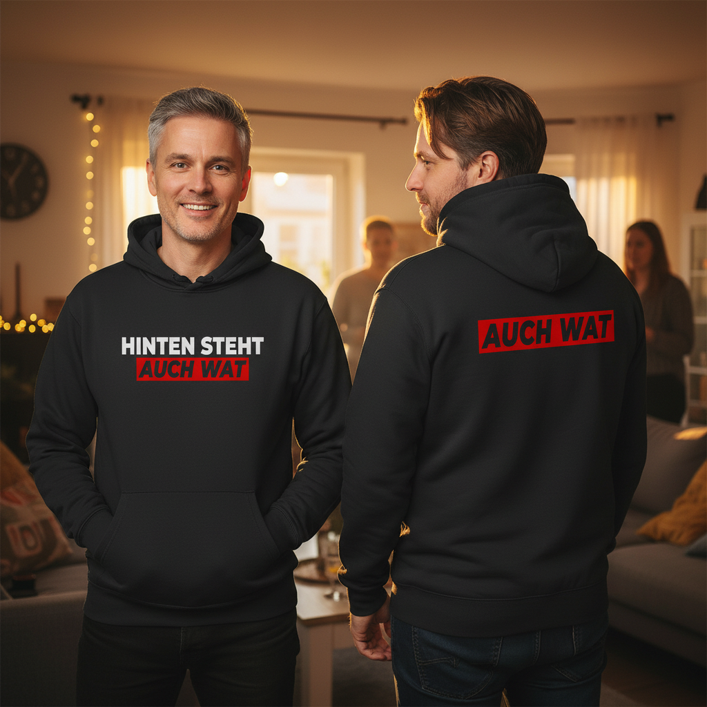 Hinten steht auch wat - Beidseitiger Druck - Unisex Hoodie