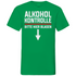 Alkohol Kontrolle bitte hier Blasen - Herren V-Neck Shirt Kelly Green