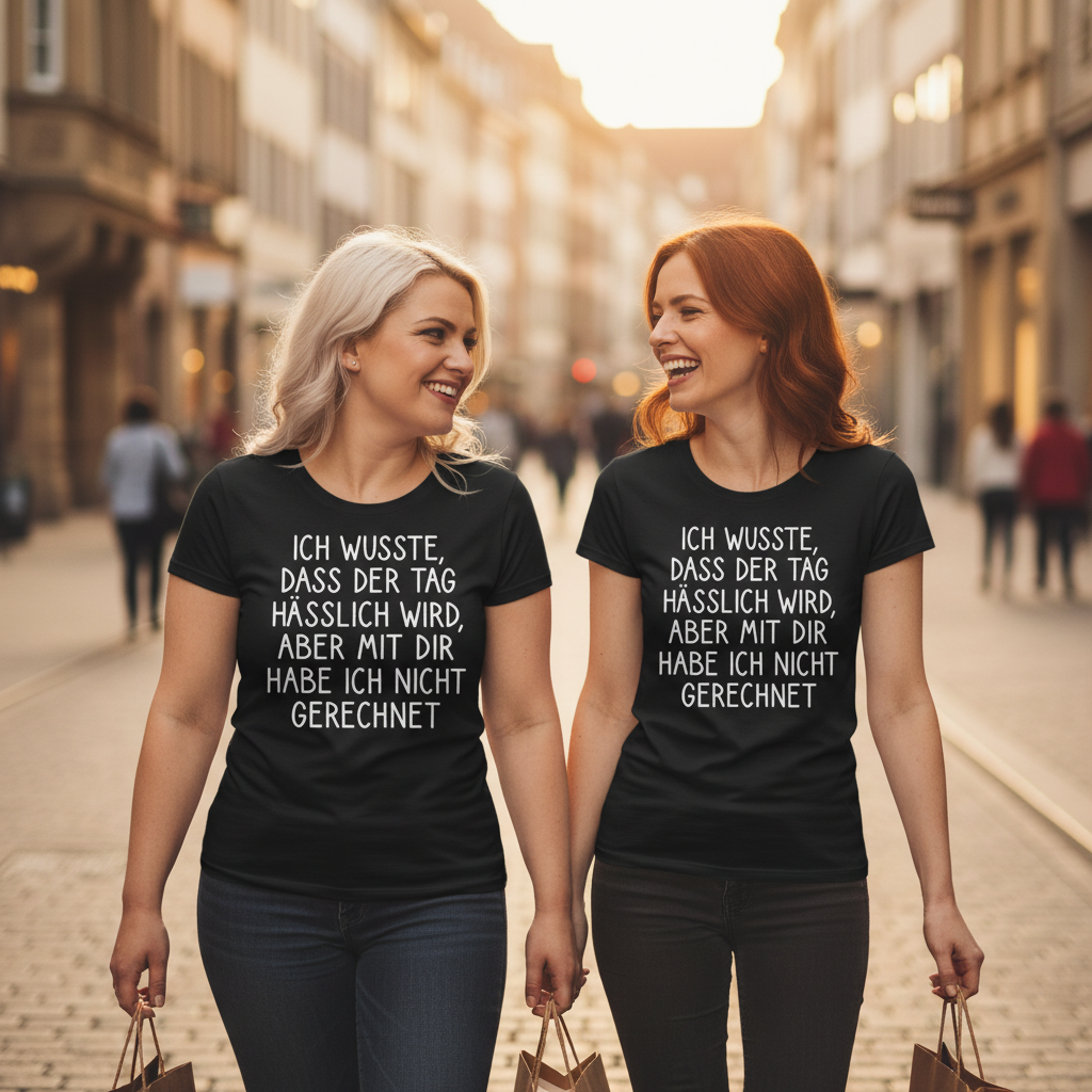 Ich wusste dass der Tag hässlich wird - Damenshirt