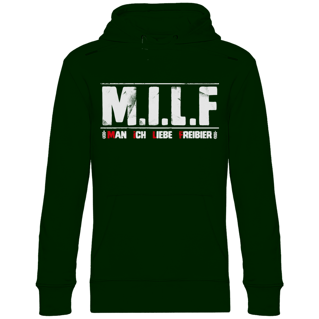 MILF man ich liebe Freibier - Unisex Hoodie Forest Green