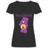 Fress Bärchi - Glücksbärchi - V-Neck Damenshirt Black