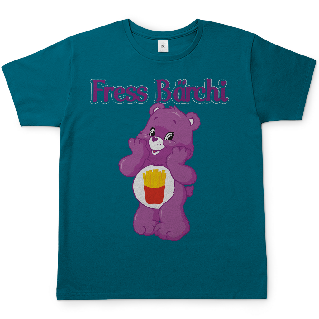 Fress Bärchi - Glücksbärchi - Herren Shirt Diva Blue