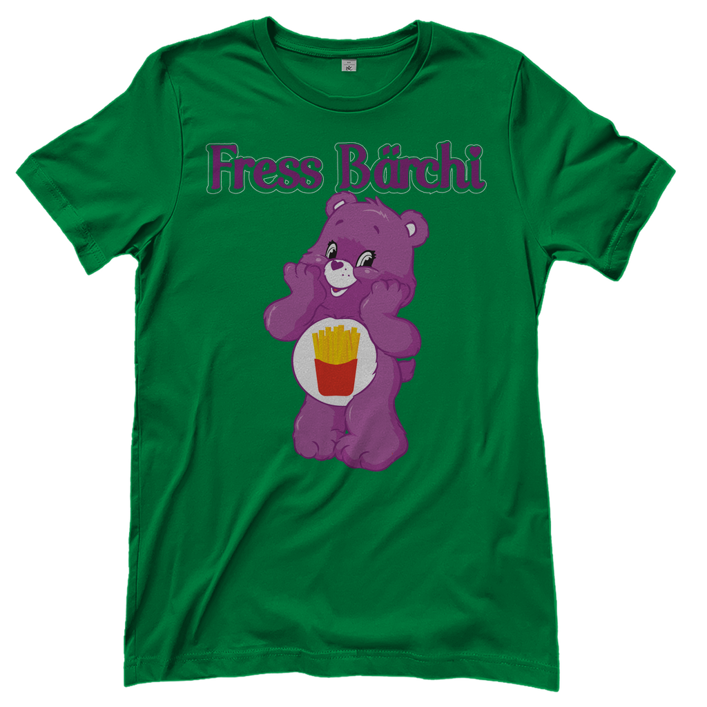 Fress Bärchi - Glücksbärchi - Damenshirt Kelly Green
