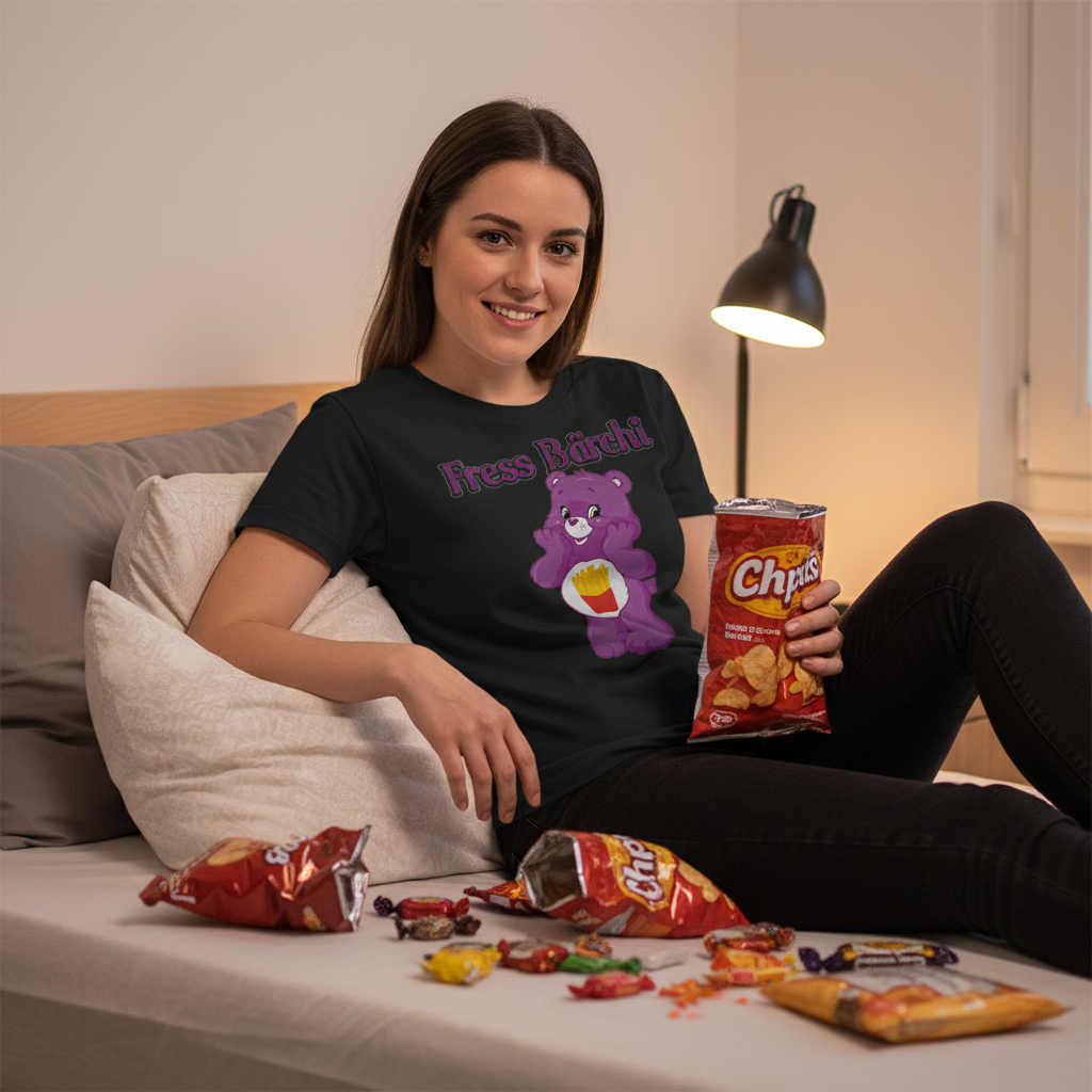 Fress Bärchi - Glücksbärchi - Damenshirt