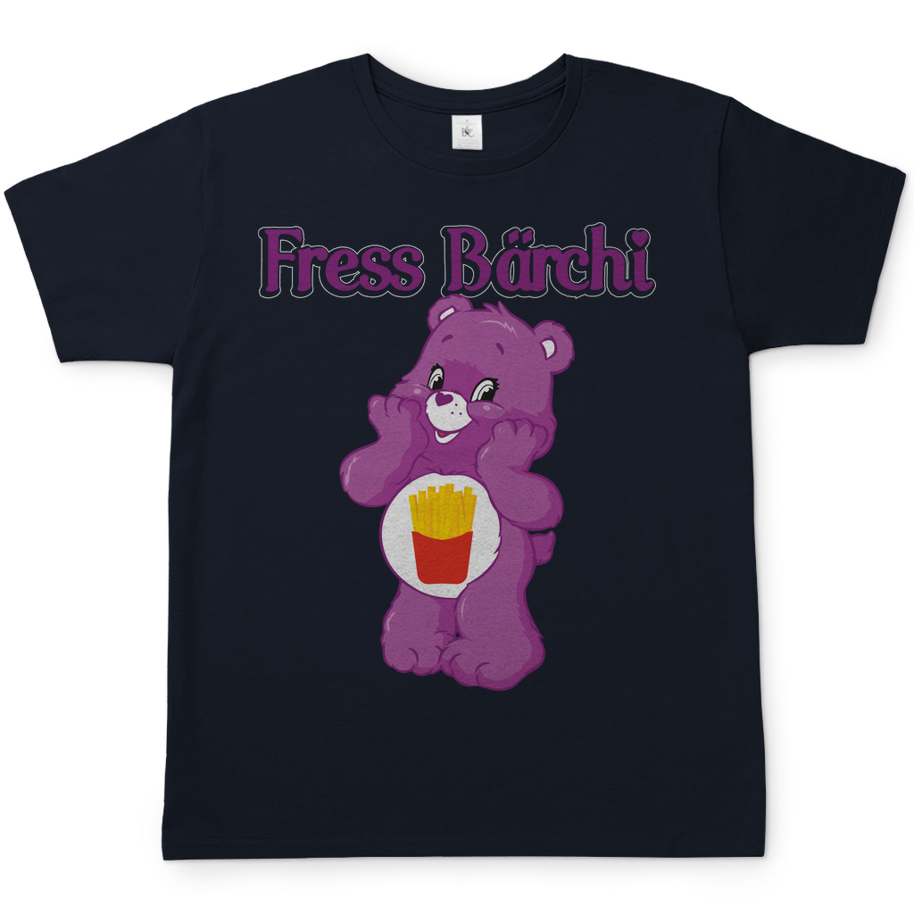 Fress Bärchi - Glücksbärchi - Herren Shirt Navy