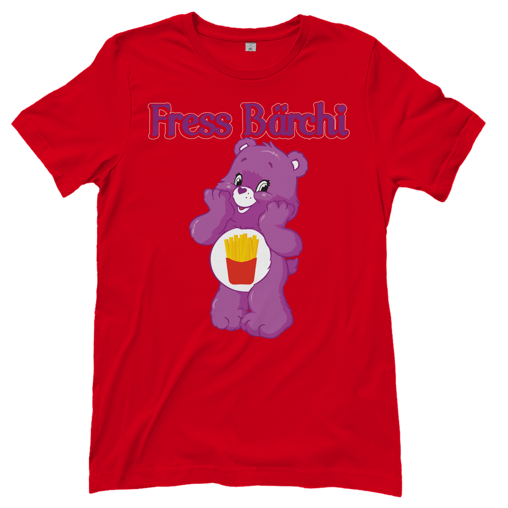 Fress Bärchi - Glücksbärchi - Damenshirt Red