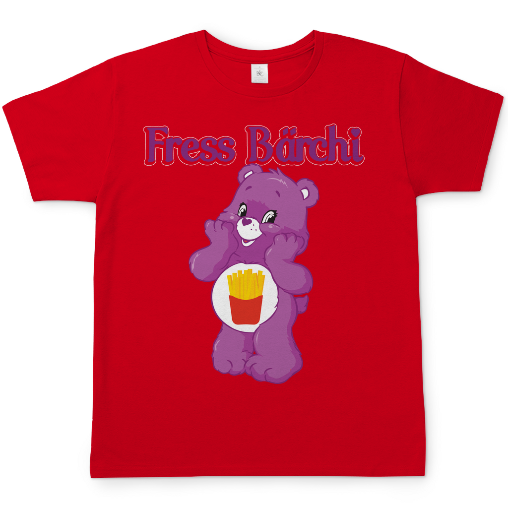 Fress Bärchi - Glücksbärchi - Herren Shirt Red