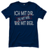Ich mit dir. Du mit mir. Wir mit Bier. - Damenshirt Navy