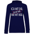 Ich mit dir. Du mit mir. Wir mit Bier. - Damen Hoodie Navy Blue