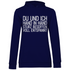 Du und ich Hand in Hand - Damen Hoodie Navy Blue