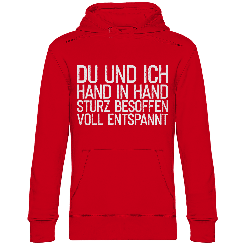 Du und ich Hand in Hand - Unisex Hoodie Red