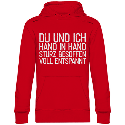 Du und ich Hand in Hand - Unisex Hoodie Red
