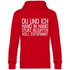 Du und ich Hand in Hand - Unisex Hoodie Red