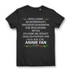 Damen T-Shirt Intelligent selbstbewusst süß witzig ich bin ein Anime Fan Black