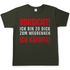 Vorsicht ich bin zu dick zum wegrennen ich Kämpfe! - Herren Shirt Urban Khaki