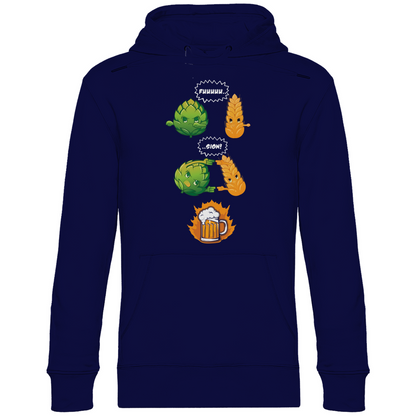 Bier Fusion - Unisex Hoodie Navy Blue
