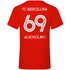 FC Biercelona Alkoholino 69 Fußball - Herren V-Neck Shirt Red