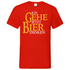 Ich gehe jetzt Bier trinken HDR - Beidseitiger Druck - Herren V-Neck Shirt Red