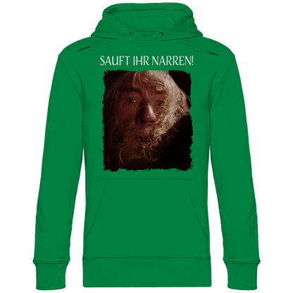 Sauft ihr Narren! Der Herr der Ringe Gandalf - Unisex Hoodie Kelly Green
