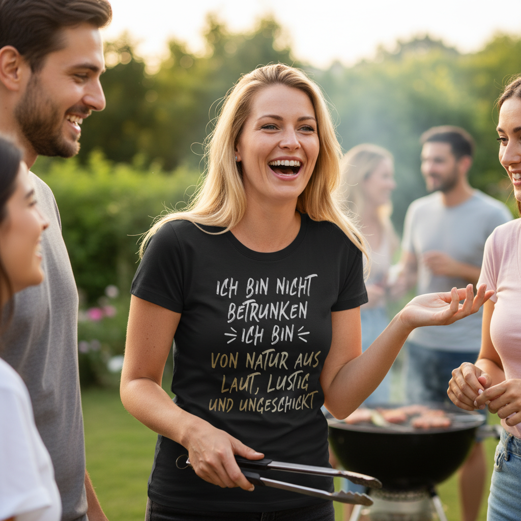Ich bin nicht betrunken ich bin von Natur aus laut lustig und ungeschickt - Damenshirt