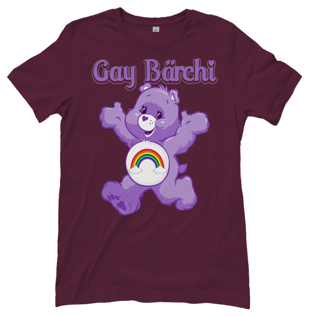 Gay Bärchi - Glücksbärchi - Damenshirt Burgundy