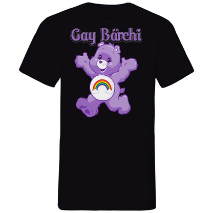 Gay Bärchi - Glücksbärchi - Herren V-Neck Shirt Black